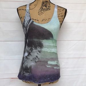 Jessica Simpson Racerback Tank Small Tropical